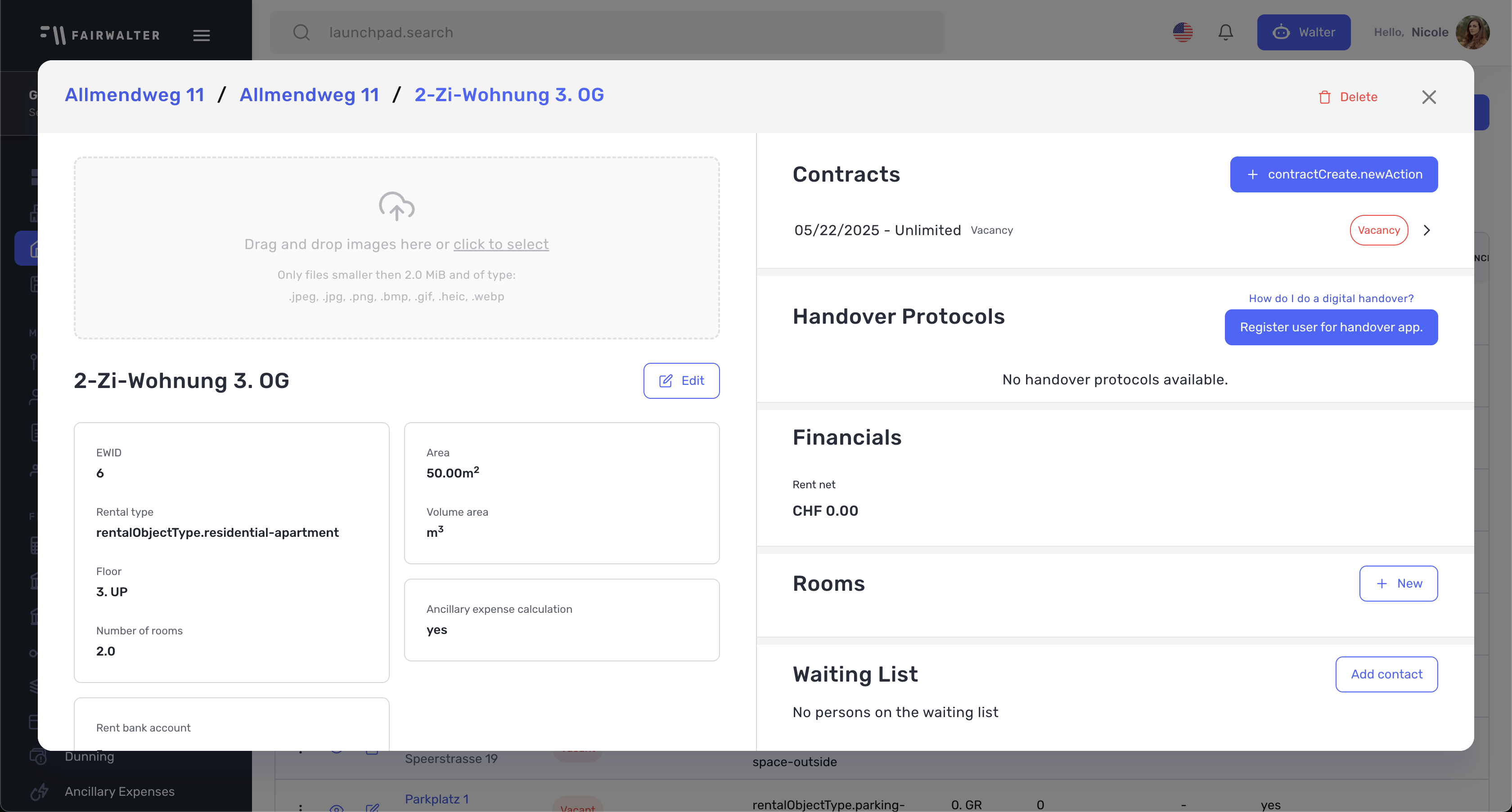 After redesign - property creation